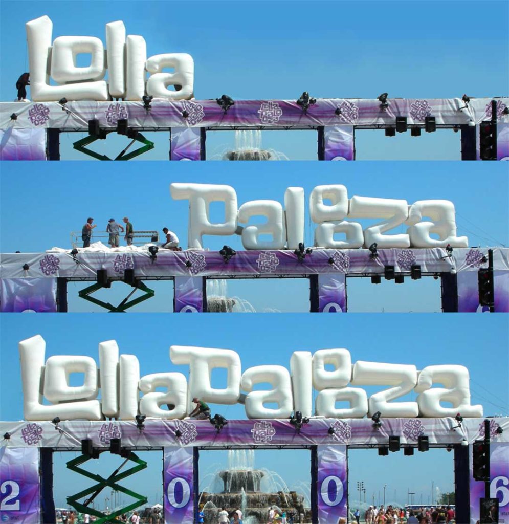 Lollapalooza build out experiential activation event design